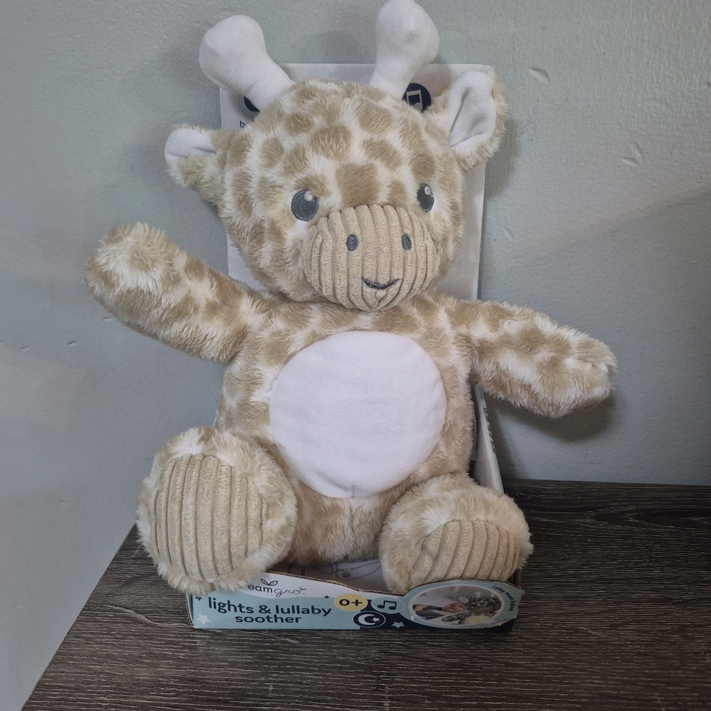 DreamGro Giraffe Baby Color Changing Light & Lullaby Soother Music Tummy Glows